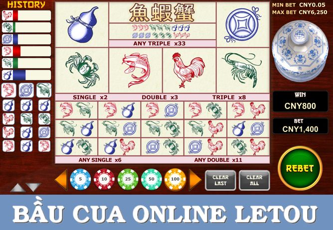 Bầu cua tôm cá online cực hay và hấp dẫn tại Nhà cái Letou