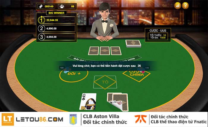 Poker 3 Lá – Hướng dẫn chơi Poker 3 Lá tại Letou