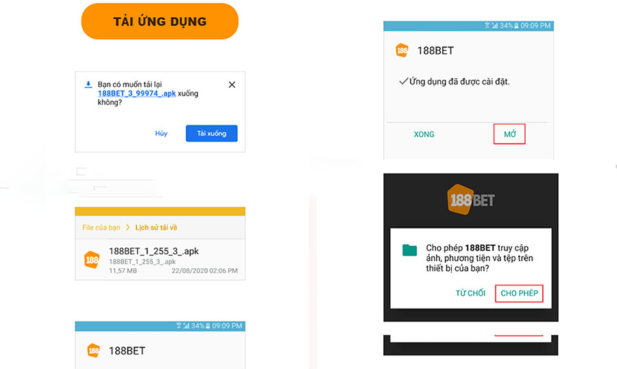 Hướng dẫn cách tải 188bet cho điện thoại Android